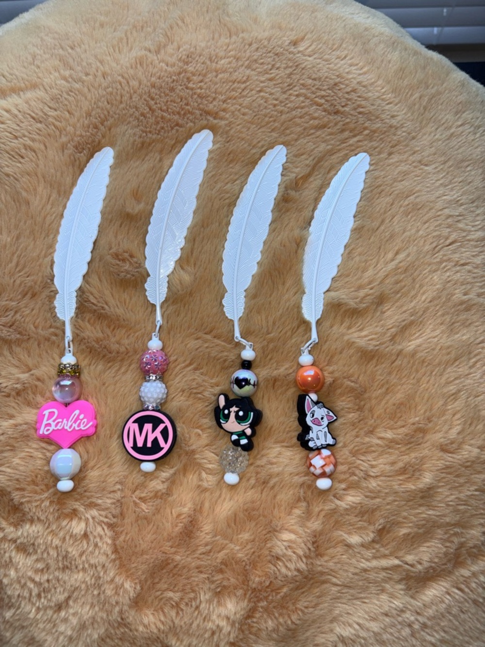 White Feather Metal Bookmarks (NOT A SET)
